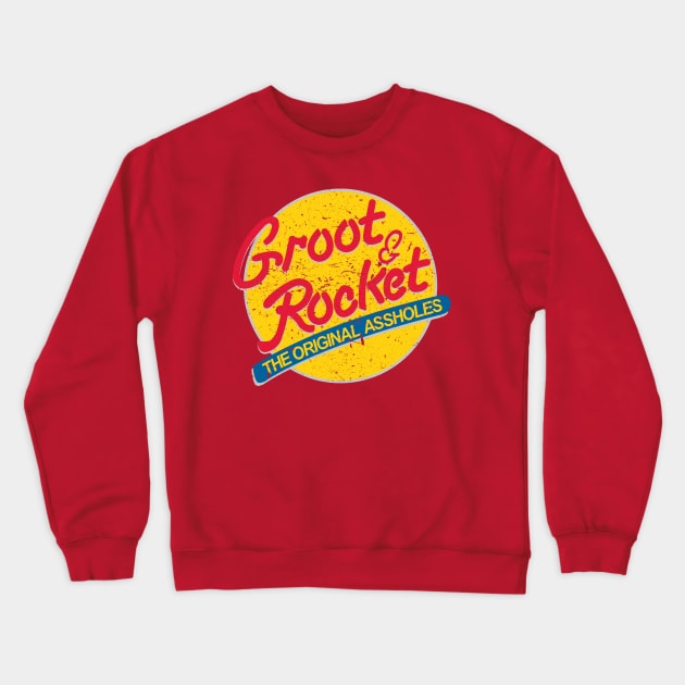 Groot & Rocket TOA Crewneck Sweatshirt by Azzazzyn